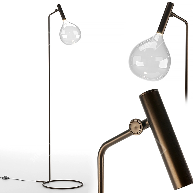 Contemporary Elegance: SOFÌ Floor Lamp 3D model image 3