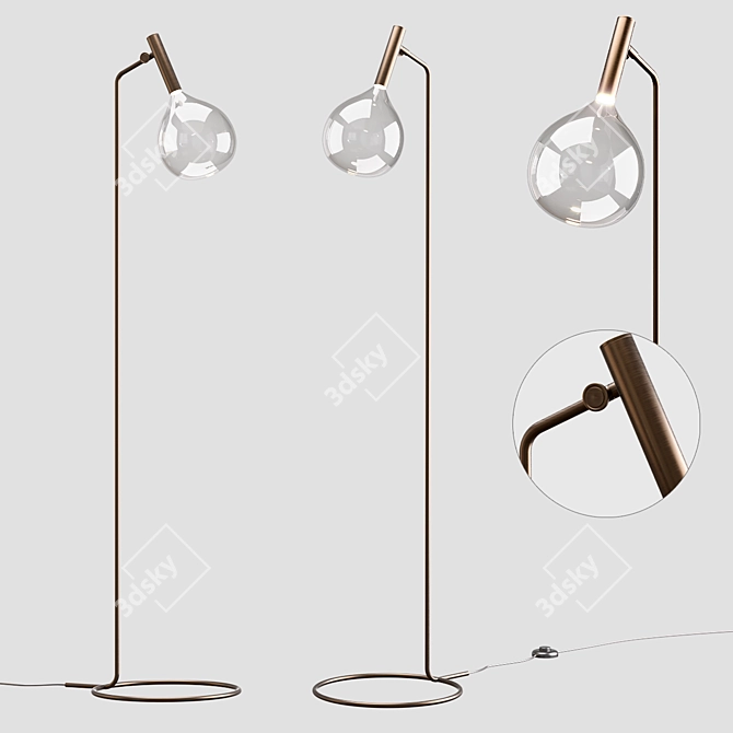 Contemporary Elegance: SOFÌ Floor Lamp 3D model image 4