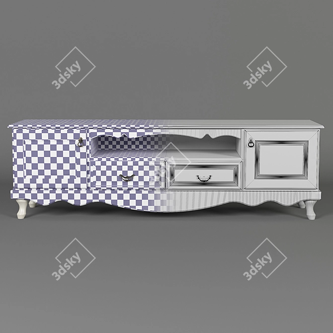 Sleek TV Stand for Modern Homes 3D model image 8