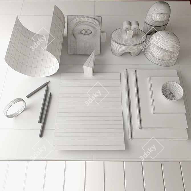 Elegant Malene Birger Decor Set 3D model image 4