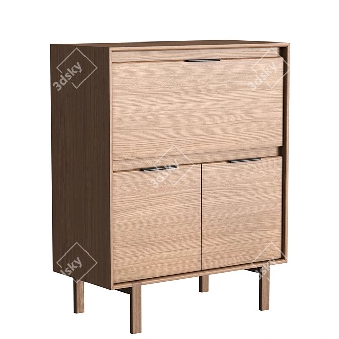 Dantone JP Line 6.0 Bureau - Elegant and Spacious 3D model image 2