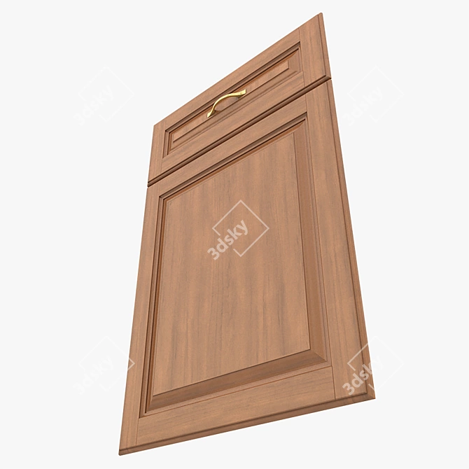 Classic Cabinet Door: High Detail 3D Model 3D model image 4