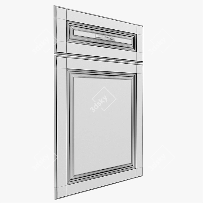 Classic Cabinet Door: High Detail 3D Model 3D model image 5