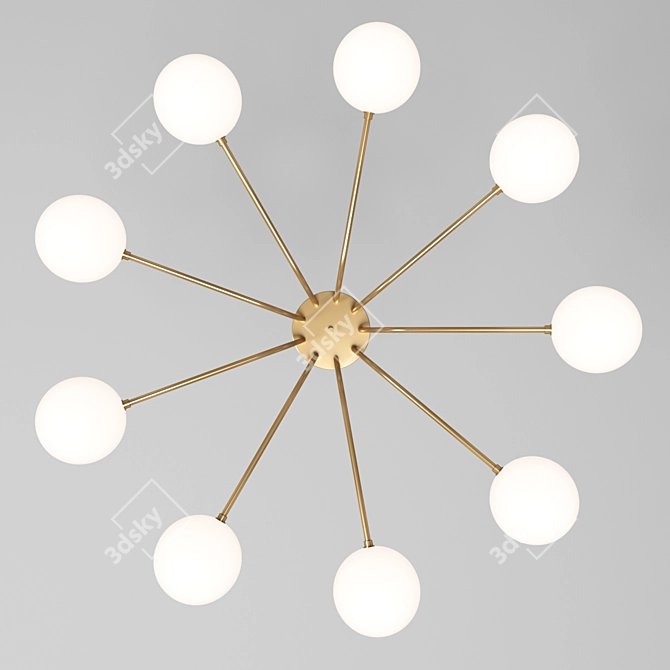 Orbit Chandelier: a Stunning Illumination 3D model image 2