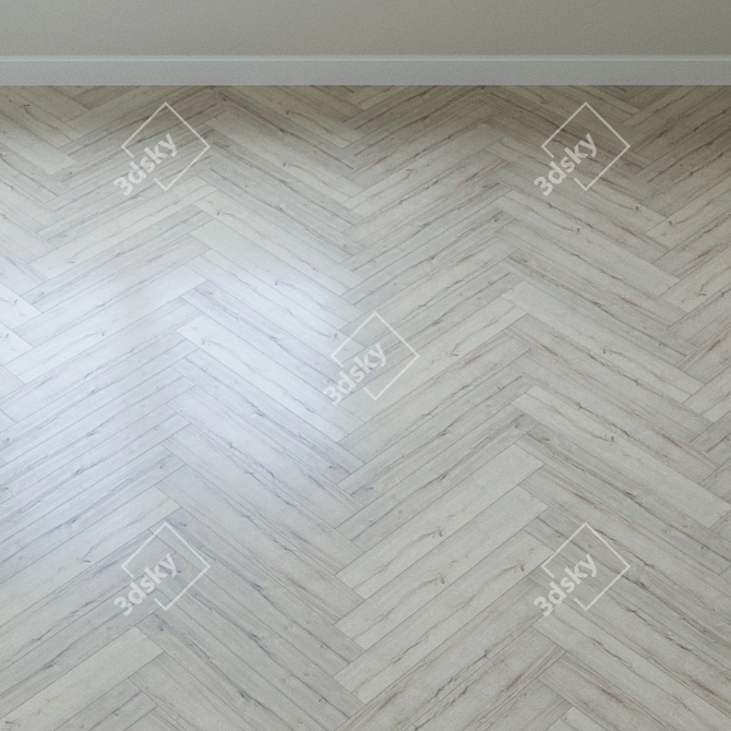 Tyrolean Oak White Laminate 3D model image 4