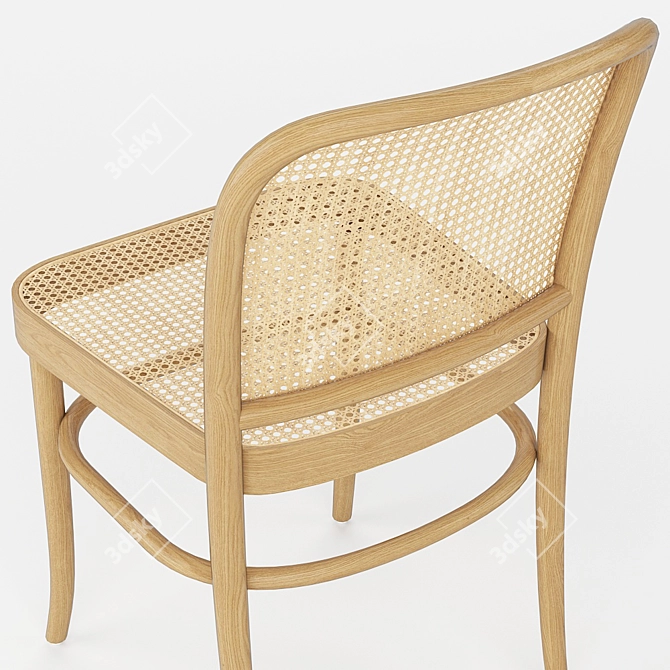 Modern Hoffmann Dining Chair 3D model image 3