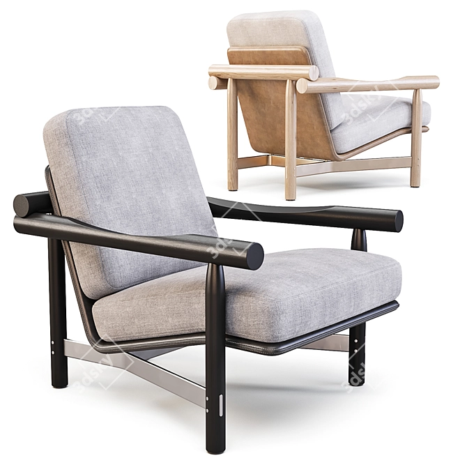 District Eight: Stilt - ArmChair
Streamlined Elegance & Intuitive Comfort 3D model image 1