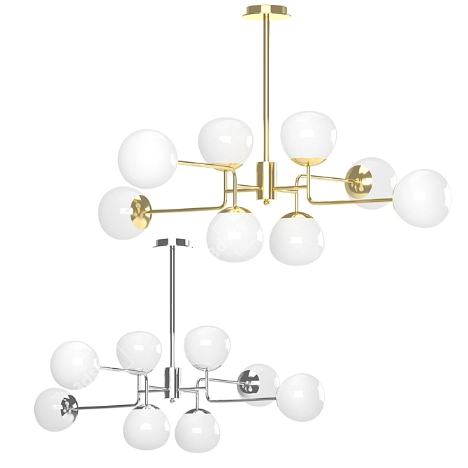 Elegant Erich Chandelier - MOD221-PL-08-G 3D model image 4