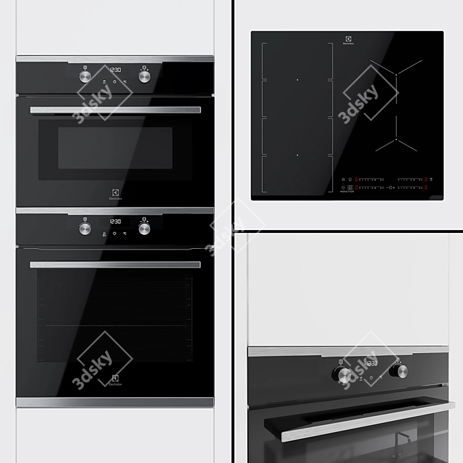 Electrolux Compact Oven & Hob 3D model image 1