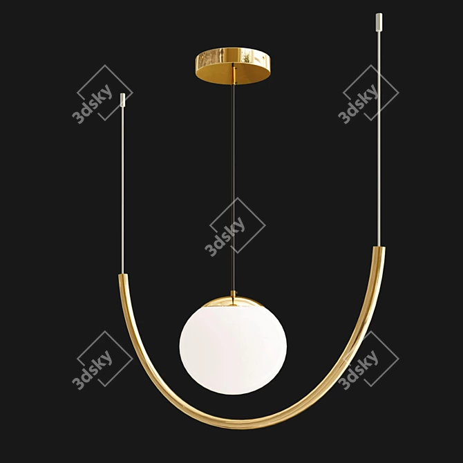 Modern Gaudi Pendant Light 3D model image 4