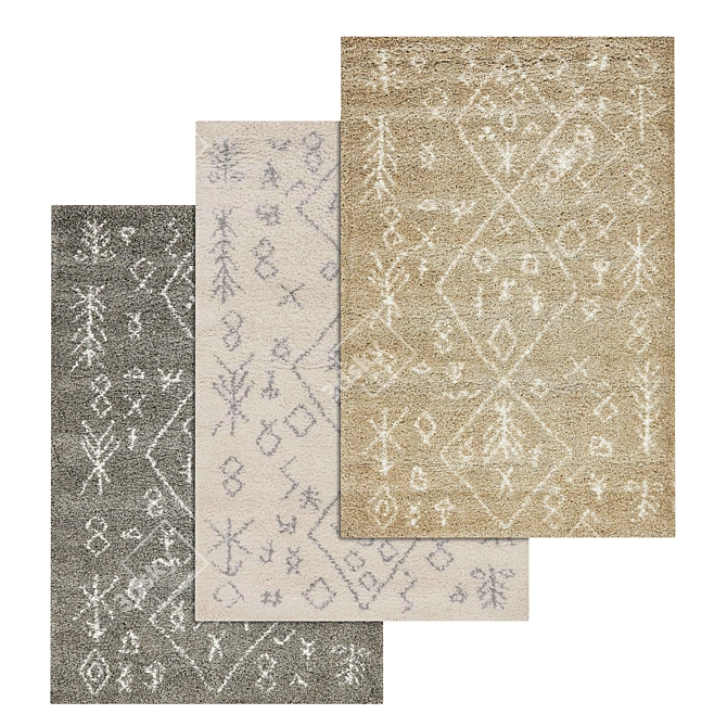 Versatile Carpets Set for Detailed Renderings 3D model image 1