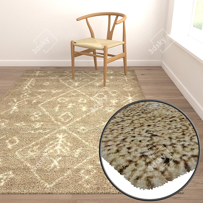 Versatile Carpets Set for Detailed Renderings 3D model image 5