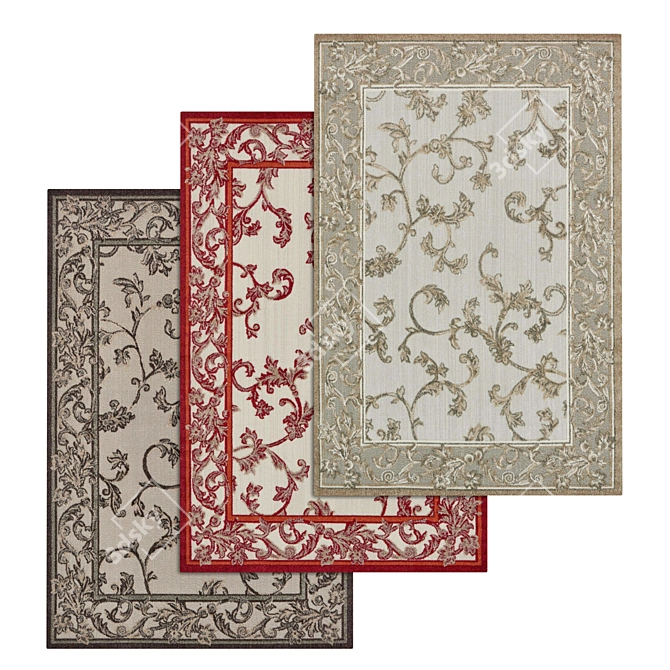 Versatile Carpets Set 3D model image 1