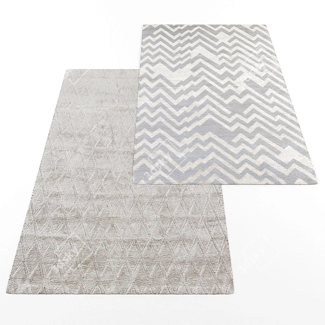 Modern Style Rug Set 3D model image 2