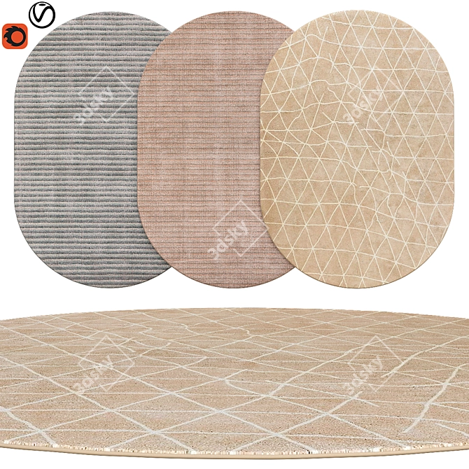 Quality Oval Rugs | 30 3D model image 1