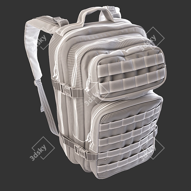 Realistic 3D Backpack Model 3D model image 5