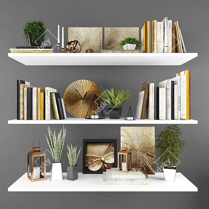 Elegant Decor Set for Your Home 3D model image 1