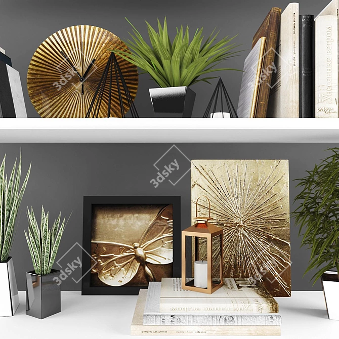 Elegant Decor Set for Your Home 3D model image 2