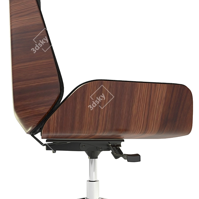 Hazel High Back Leather Chair - Elegant and Comfortable 3D model image 4