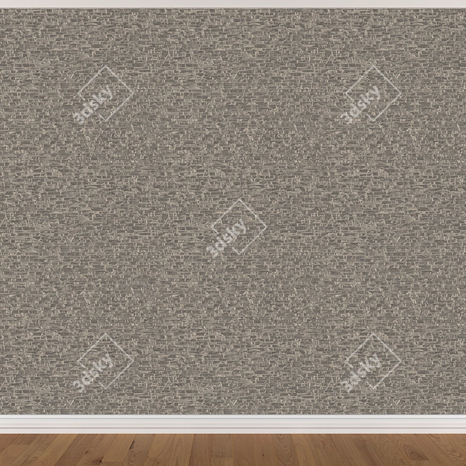 Seamless Wallpaper Set with 3 Textures 3D model image 2