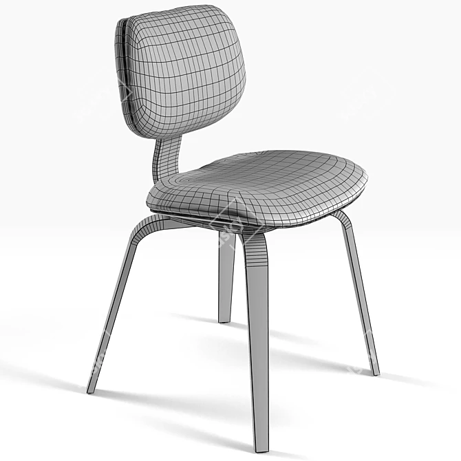Modern Thompson Chair Set: Stylish Seating Solution 3D model image 4