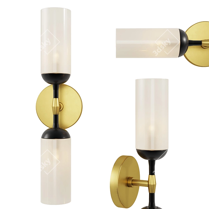 Elegant Emmett Sconce - 465mm 3D model image 1