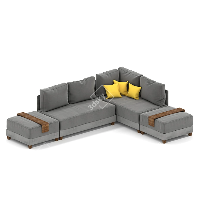 Modern Koctas Fly Sofa, 3Ds Max 2016 3D model image 4