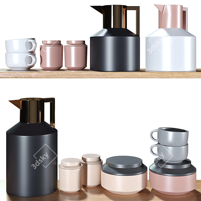 Scandi Kitchen Essentials 3D model image 3