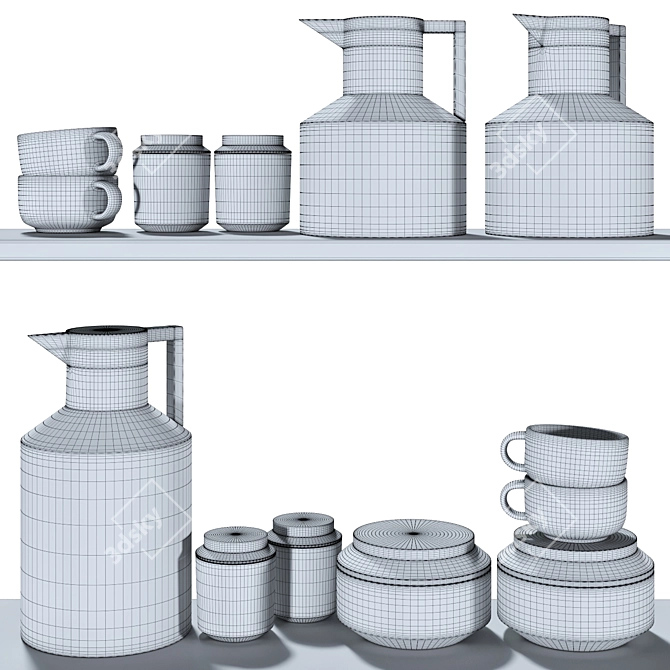 Scandi Kitchen Essentials 3D model image 4