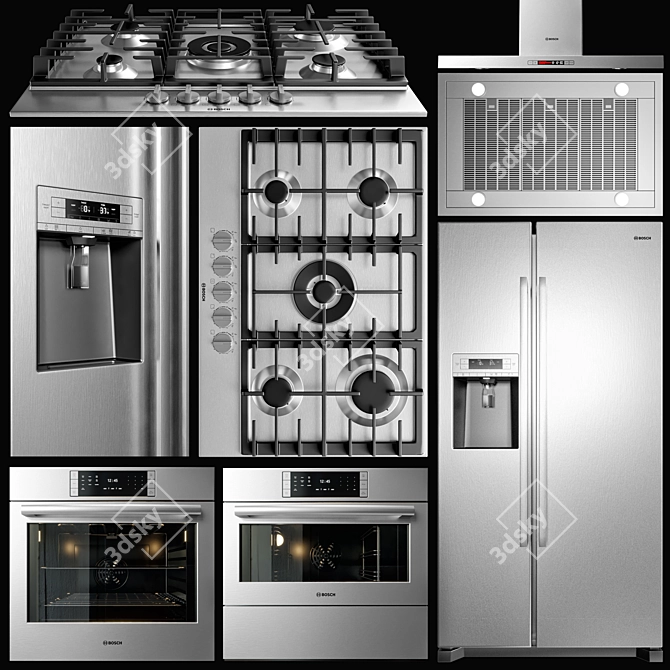 Bosch Appliance Collection: Transform Your Kitchen! 3D model image 2