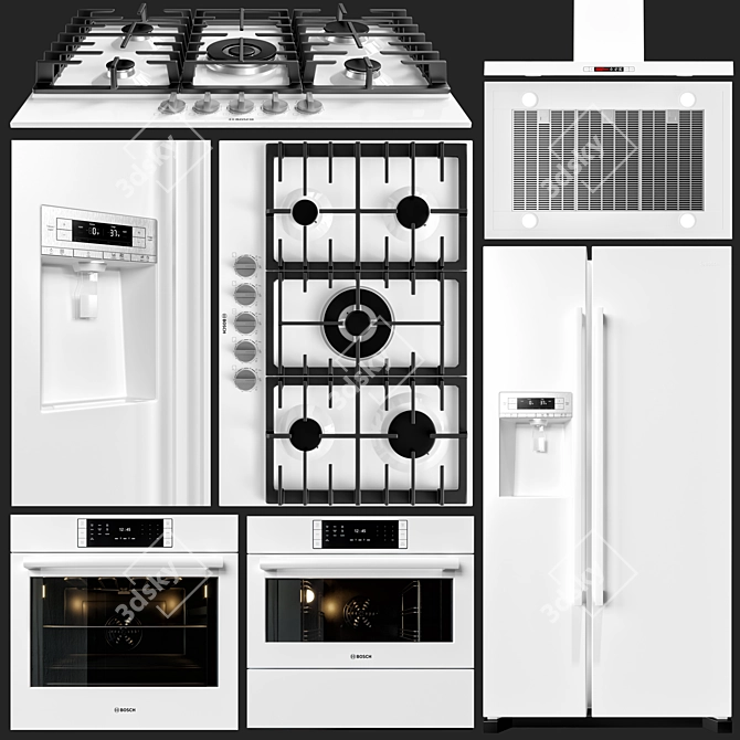 Bosch Appliance Collection: Transform Your Kitchen! 3D model image 3