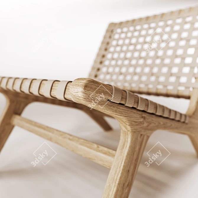 Handcrafted DIY Armchair 3D model image 4