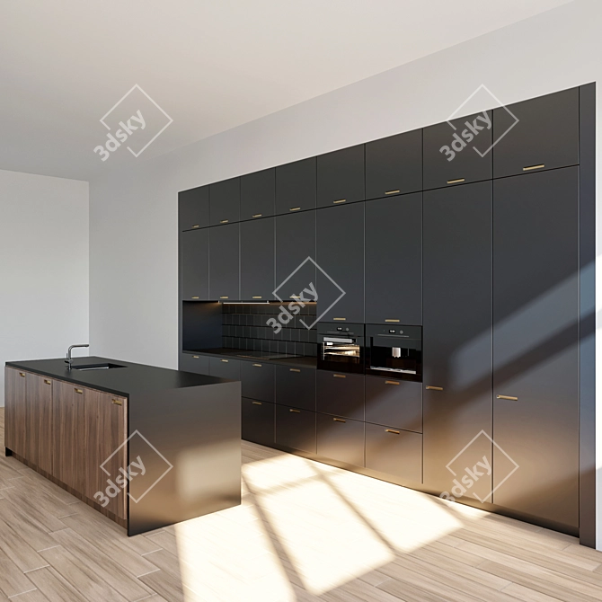 Stylish Kitchen Solution 3D model image 4