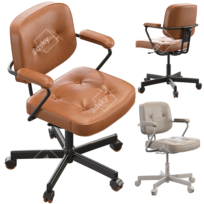 Sleek and Stylish: IKEA ALEFJÄLL Office Chair 3D model image 1