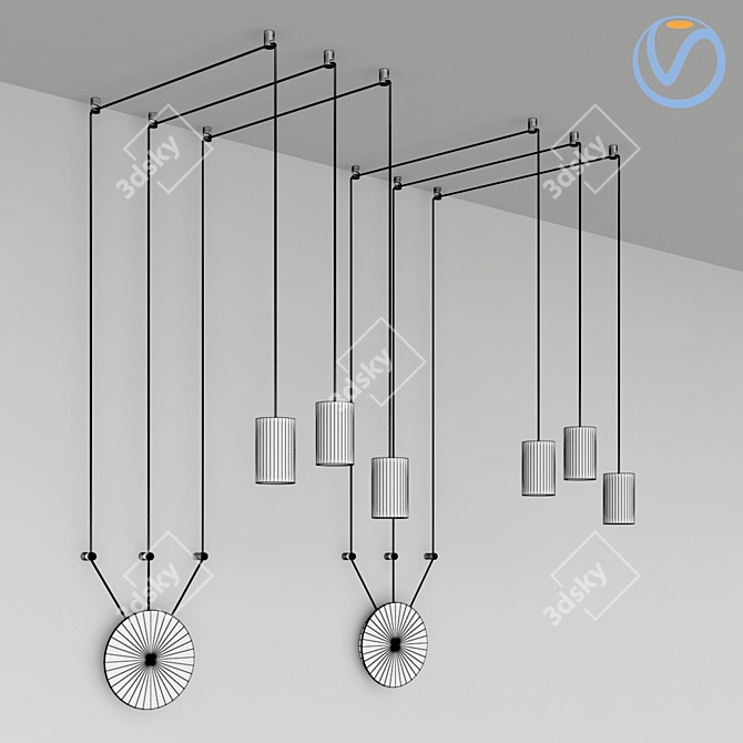 Modern Spin 3 Lampatron: Elegant Illumination Solution 3D model image 2