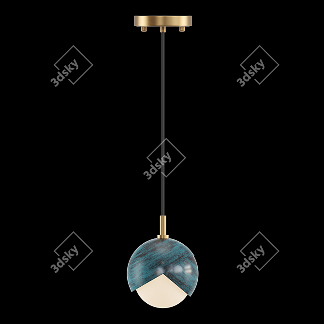 Floris Pendant Lamp: Elegant Flower Bud Design 3D model image 2