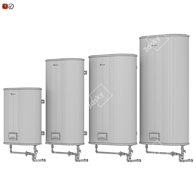 Thermex Optima Water Heater Set 3D model image 3