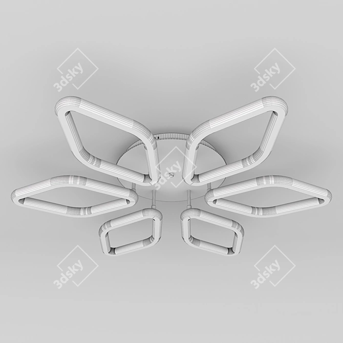 Accra LED Ceiling Chandelier | Baltic Style 3D model image 3