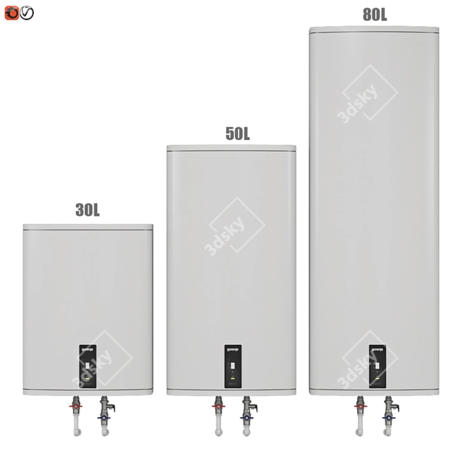 Gorenje FTG Water Heater Set 3D model image 1