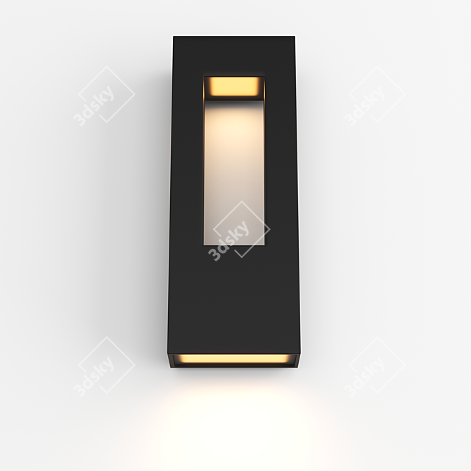 Hinkley Atlantis LED Outdoor Wall Sconce 3D model image 2