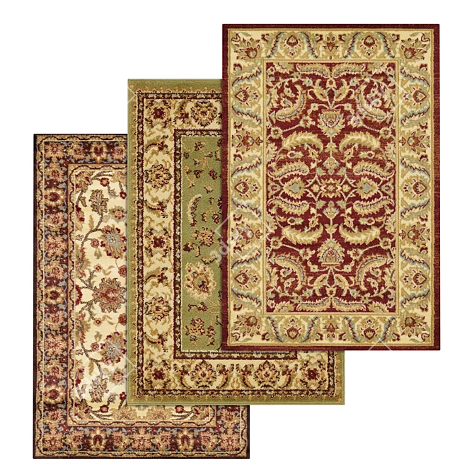 High-Quality Carpet Set 3D model image 1