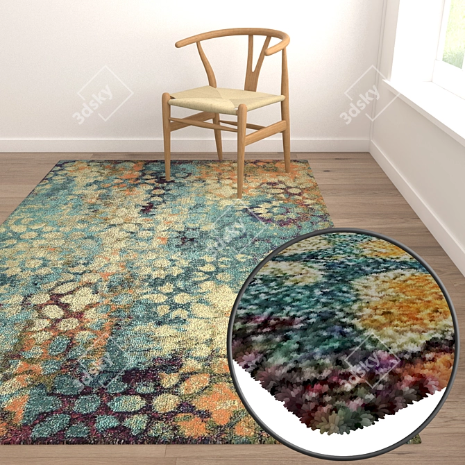 Luxury Carpet Set: High-quality Textures 3D model image 5