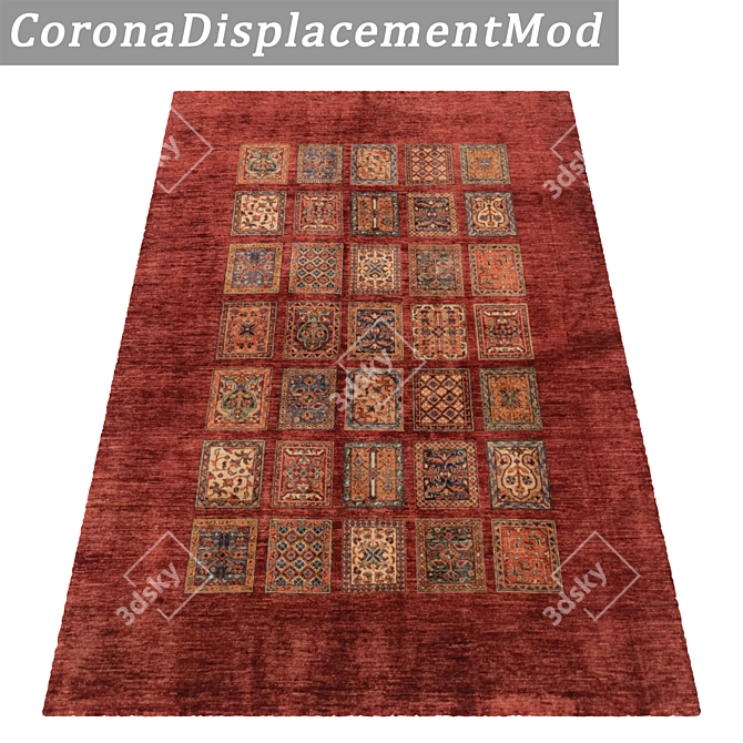 Luxury Carpet Set: High-Quality Textures for Versatile Use 3D model image 4