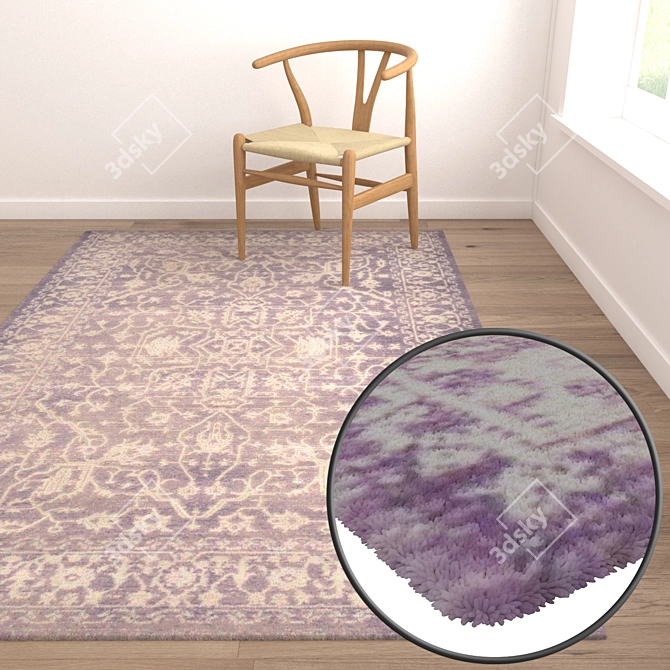  Versatile Carpets Set for 3D Renders 3D model image 5