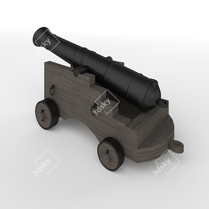 Sailing Force 3D Cannon 3D model image 2
