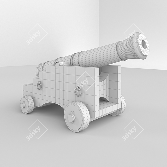 Sailing Force 3D Cannon 3D model image 3