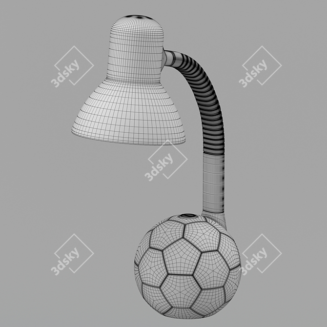 Soccer Ball Table Lamp 3D model image 5