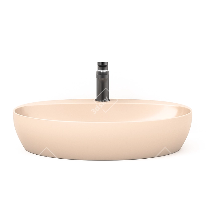 Azzurra Elegance Circle Sink: Stylish and Versatile 3D model image 3