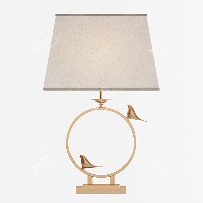 Elegant Rizzi Table Lamp 3D model image 2