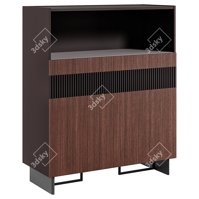 Diana Cupboard: Elegant Storage Solution 3D model image 1